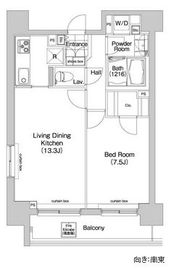 コンフォリア三田EAST 1207 間取り図