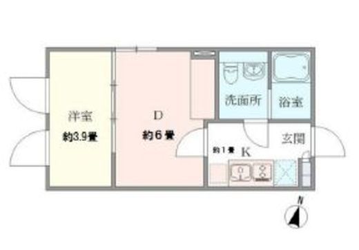 アレーロ中野 205 間取り図