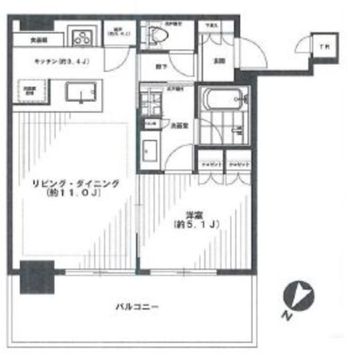 ブリリア有明シティタワー 32階 間取り図