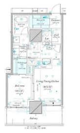 ルミナリータワー池袋 8階 間取り図