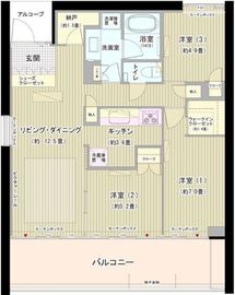 ガーデニエール砧ウエスト 601 間取り図