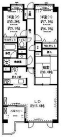 グランフォート目黒 304 間取り図