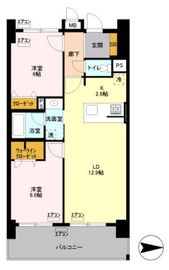 ロイヤルパークスリバーサイド 1302 間取り図