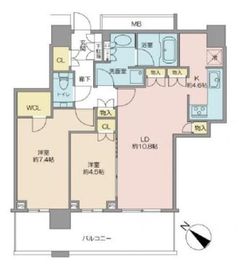 クロスエアタワー 30階 間取り図