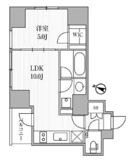 ディームス大手町ノース 306 間取り図