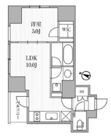 ディームス大手町ノース 306 間取り図