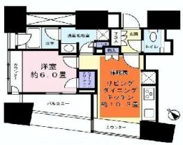 ザ・パークハウス三軒茶屋タワー 11階 間取り図