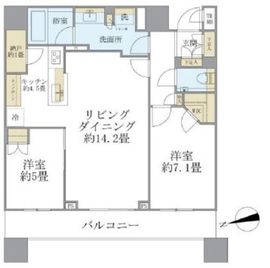 ブリリアタワーズ目黒 27階 間取り図