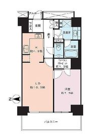 Wコンフォートタワーズ WEST 12階 間取り図