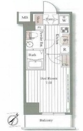 ドゥーエ大森 405 間取り図