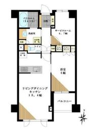 オープンレジデンシア駒沢 2階 間取り図