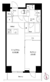 ログ品川サンズ 12階 間取り図