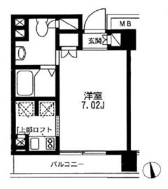 カスタリア戸越駅前 508 間取り図