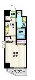 ベルティス渋谷 201 間取り図