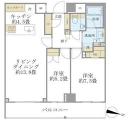 ブリリア高輪レフィール 4階 間取り図