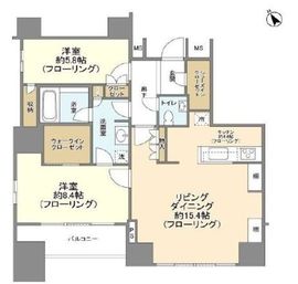 プラウドタワー二子玉川 7階 間取り図