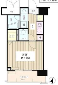 アクアヴィラ品川 701 間取り図