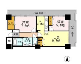 品川シーサイドビュータワー2 1309 間取り図