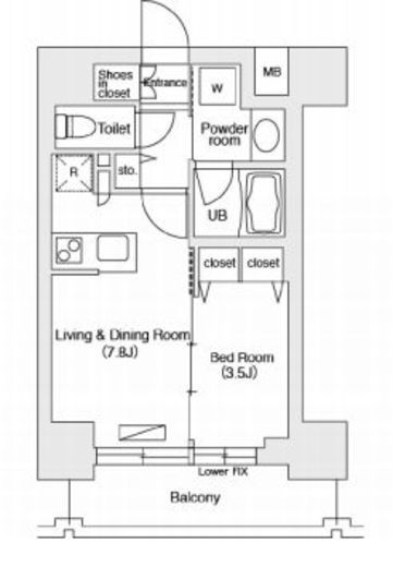 エミリブ池袋 302 間取り図