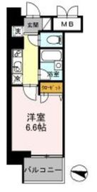 カスタリア住吉 501 間取り図