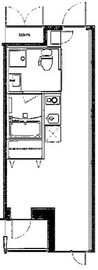 フラッツウッズ木場 1009 間取り図