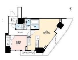 パークコート乃木坂ザタワー 9階 間取り図