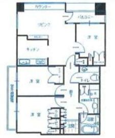 アトラスタワー西新宿 9階 間取り図