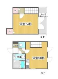 ラピス赤坂2 4階 間取り図