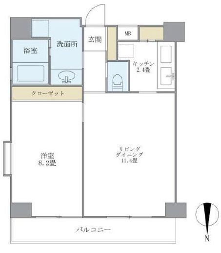KDXレジデンス御徒町 1401 間取り図