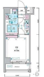 ジェノヴィア田町スカイガーデン 2階 間取り図