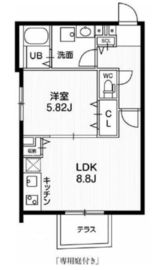 パセオ文京茗荷谷 102 間取り図