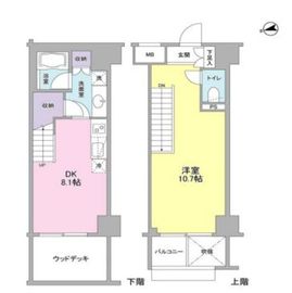 コンフォリア東中野DEUX 102 間取り図