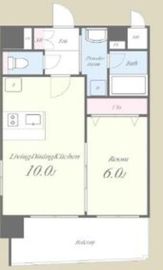 エスペランザアザブ 402 間取り図