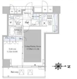 シティタワー四谷 3階 間取り図