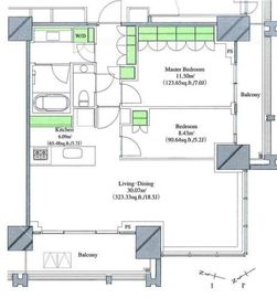 平河町レジデンス 1008 間取り図