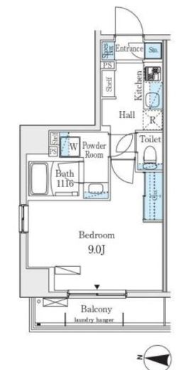 プライマル江東住吉 204 間取り図