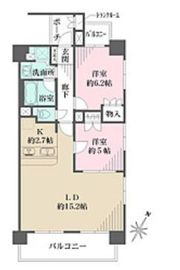 藤和シティホームズ高輪台 2階 間取り図