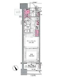 クレヴィア池袋イースト 7階 間取り図