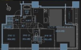 ローレルタワールネ浜松町 8階 間取り図