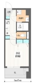 雷門江戸マンション 402 間取り図