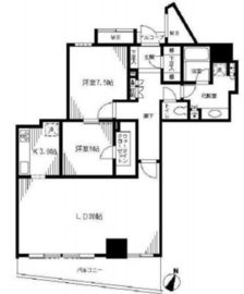 キャピタルマークタワー 37階 間取り図