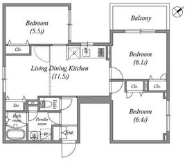 LEGALAND千石 401 間取り図