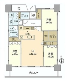 パークタワー東雲 4階 間取り図