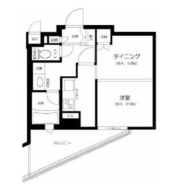 デュオ・スカーラ赤坂2 8階 間取り図