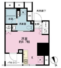 リビオレゾン新橋nex 10階 間取り図