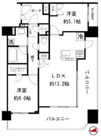 エクセレントシティ文京小桜 4階 間取り図