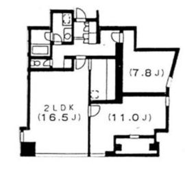 渋谷プロパティータワー 1408 間取り図