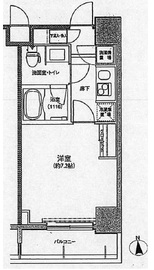 東急セットアップレジデンス恵比寿 303 間取り図