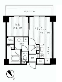 グランスイート代々木 4階 間取り図