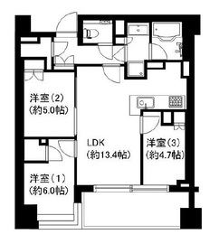 南青山マスターズハウス 4階 間取り図